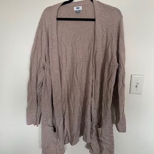 Tan Oversized Cardigan
